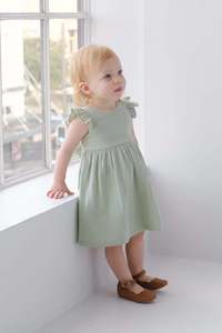 Organic Cotton Annabelle Dress Sage