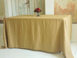 Womenswear: Table Cloth Light Mustard 100% Linen (2 sizes available)