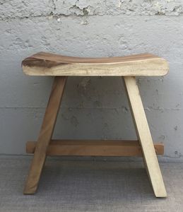 Solid Wooden Stool Curved