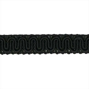 Sullivans Braid Rayon, Black- 15 mm