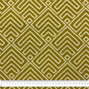 Cotton Duck Fabric, Aztec Mustard- Width 140cm