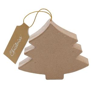 Haberdashery: Christmas Paper Mache DIY, Tree Ornament- 80mm