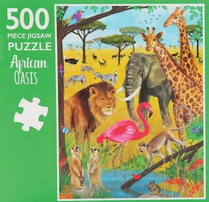 Haberdashery: 500-Piece Jigsaw Puzzle, African Oasis