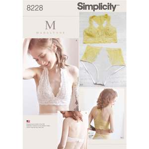 Haberdashery: Simplicity Pattern 8228 Women's Soft Cup Bras and Panties