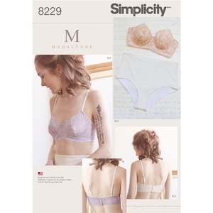 Haberdashery: Simplicity Pattern 8229 Women's Underwire Bras and Panties