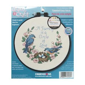 Dimensions Stitch Kit, Family Love- 15cm