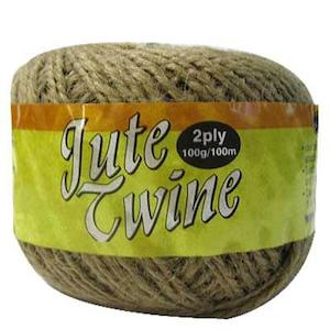 Haberdashery: 2ply Twine Jute Cord, Natural- 100m