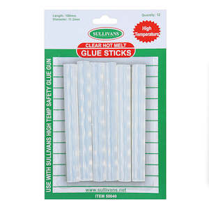 Haberdashery: Sullivans Glue Stick, 11.2mm x 100mm- 12pk