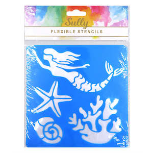 Haberdashery: Sullys Flexible Stencil, Mermaid