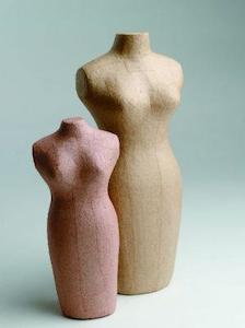 Haberdashery: Paper Mache Mannequin- 25cm