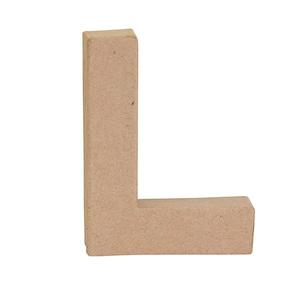 Makr Paper Mache, Small Letter L- 4"