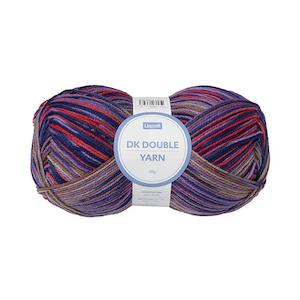 Lincraft Double DK Crochet & Knitting Yarn, Purple/Apricot Mix- 200g Acrylic Yarn