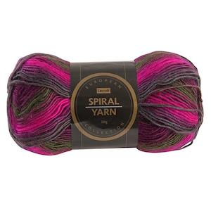 Haberdashery: European Collection Spiral Crochet & Knitting Yarn, 100g Acrylic Yarn