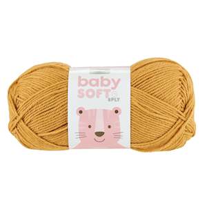 Haberdashery: Makr Baby Soft Crochet & Knitting Yarn 8ply, 100g Acrylic Nylon Blend Yarn