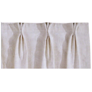 Haberdashery: Deep Pleat Curtain Tape, White- Width 90mm