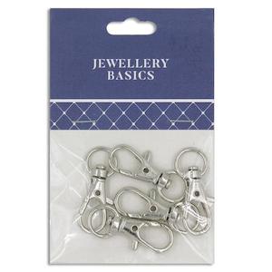 30mm Swivel Lobster Clasp, Silver- 5pc- Sullivans