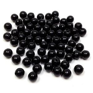 Haberdashery: Arbee Round Beads, Black- 25g