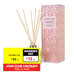 Haberdashery: Mayfair & Bond Reed Diffuser, Wisteria- 80ml