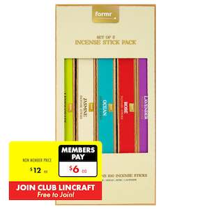 Haberdashery: Formr Set of 5 Incense Stick Pack, 100 sticks