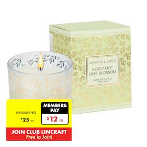 Mayfair & Bond Scented Candle, Bergamot Lime Blossom- 200g