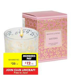 Mayfair & Bond Scented Candle, Wisteria- 200g