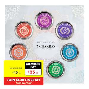 Mayfair & Bond 7 Chakra Candle Gift Set