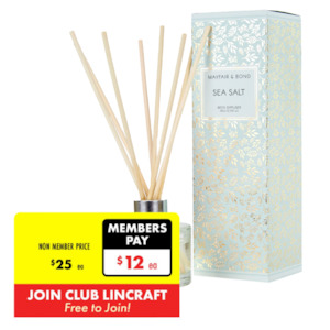 Mayfair & Bond Reed Diffuser, Sea Salt- 80ml