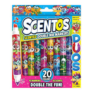 Scentos Scented Duos Double Nib Markers- 10pk