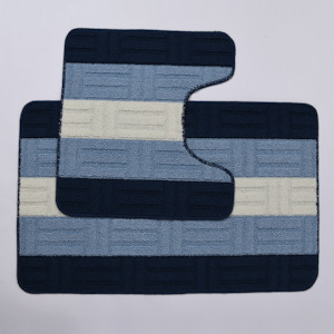 Haberdashery: 2 Piece Bath Mat Set, Brick