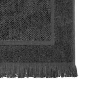 Algodon Bays Collection Bath Mat, Charcoal- 50cmx80cm