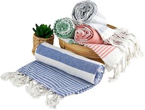 Athena Home Collection Assorted Turkish Towels, 1m x 1.8m