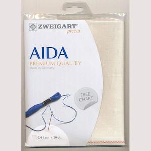 Haberdashery: Zweigart Fat Quarter Aida, Ecru- 16 cnt