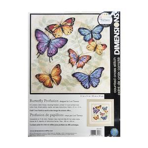 Dimensions Stitch Kit, Butterfly Profusion- 28 x 28cm