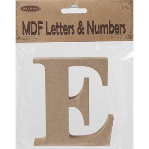 Haberdashery: MDF Letter E- 10.5 x 1.5cm