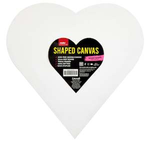 Haberdashery: Makr Shaped Canvas, Heart Shape