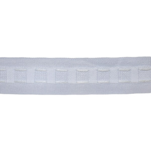 Haberdashery: Sullivans 28mm Curtain Tape, White- 5m