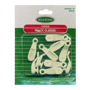 Haberdashery: Sullivans Track Gliders, 8mm Ivory- 10pcs