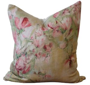 Linen Cushion Magnolia Limone