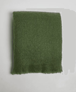 Foxford Mohair Throw Dunloe Sage