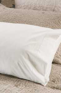 Italian Cotton AJOUR White Pillowcase