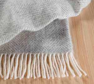 NZ Wool Throw Magnus GREY