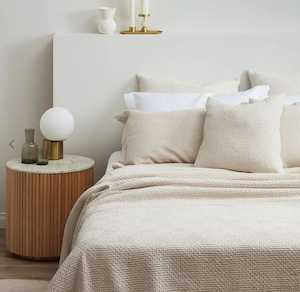 Cotton Bedcover Coast Sand Made in Portugal