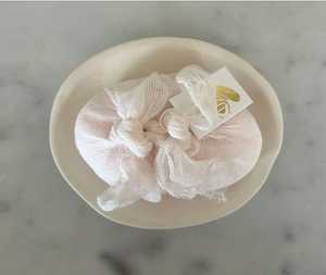 French Bee Soap Rose du Matin Muslin Wrap