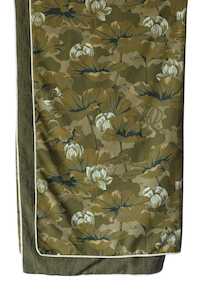 Waterlily Olive Throw