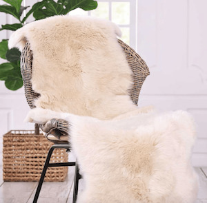 NZ Wool Sheepskin Rug LINEN