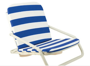 DELUX Beach Chair Blue Stripe