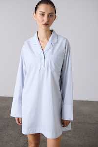 Nightshirt Ophelia Pale Blue Stripe Laing