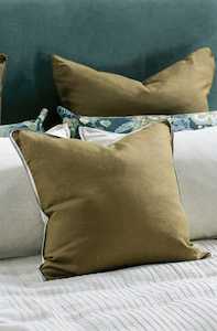 Linen Chambray Cushion APPETTO Moss