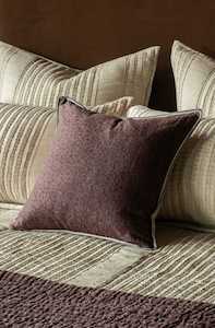 Linen Chambray Cushion APPETTO Rhubarb