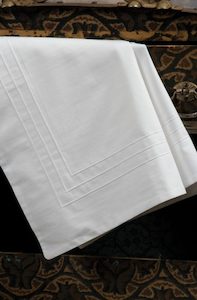 ITALIAN Cotton Venezia Oxford PILLOWCASE WHITE